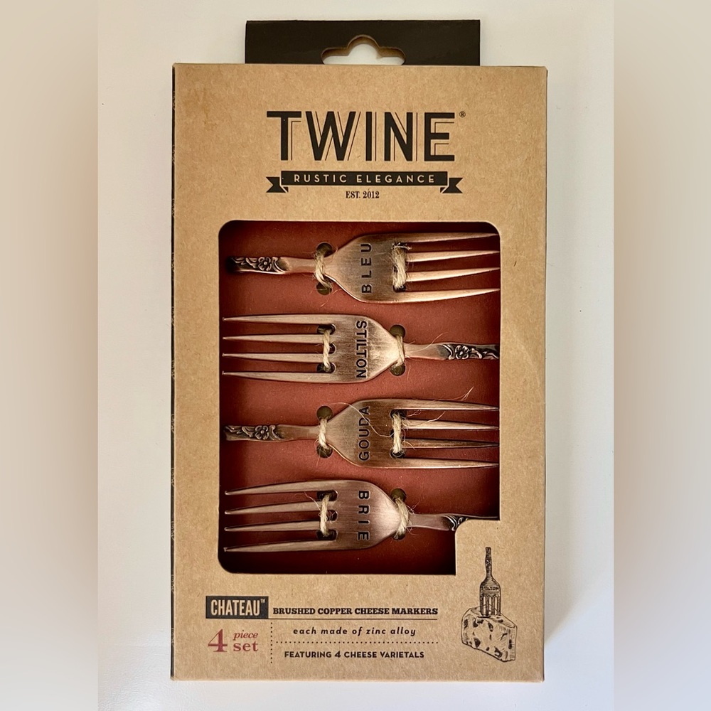 Chateau Cheese Markers in Brushed Copper